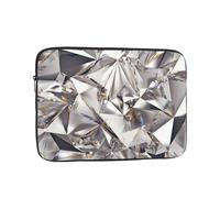 Glitter Abstract Diamond Crystal Pattern Printed Laptop Sleeve for Men Women 13 inch Shockproof Laptop Case Bag for Travel Office School