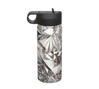 Glitter Abstract Diamond Crystal Pattern Printing Print 18oz Sports Insulated Kettle Environmental Friendly and Versatile Travel Bottle