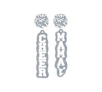 Glitter Acrylic CHEER MAMA Letter Earrings for Women Cheerleader Dangle Earrings Mother's Day Jewelry Gifts, Acrylic, No Gemstone