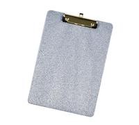 Glitter Acrylic Clipboard with Hanging Hooks, 30.5 x 21.8 cm, Artist Drawing Board, Document Organiser for School, Office, Acrylic Documents Clipboard