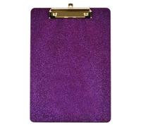 Glitter Acrylic Clipboard with Hanging Hooks, 30.5 x 21.8 cm, Artist Drawing Board, Document Organiser for School, Office, Acrylic Documents Clipboard