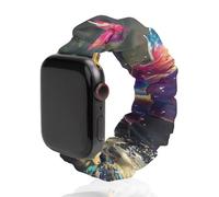 Glitter Angel Unicorm In The Creek Scrunchie Watch Band Strap Wristbands Compatible with IWatch 38mm/40mm