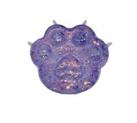 Glitter Animal Squeeze Toy Stress Relief Cat Paw Rabbit Bear Octopus Capybara Strawberry Squishys Sensory Toy Decompression Clear Stress Ball Fidget Toys for Children Adults, Office Desk Toys A (ran