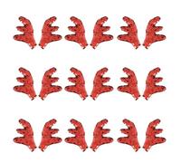 Glitter Antlers Mini Reindeer Deer Horns Embellishments Elk Animals Horn Charms Christmas Headband Decoration for Hair Accessories Craft 10 Pairs