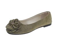 Glitter Ballet Pumps Women Size 8 and Autumn Lightweight Suede Round Toe Shallow Mouth Soft Bottom Bow Single Shoes Daily Dating Commuting Large Size Ballet Shoes Flat Shoes Blue Flat Shoes (JN, 5.5)