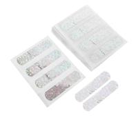 Glitter Bandages Patches Breathable White 100pcs Adhesive Wound PVC