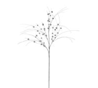 Glitter Berry Spray, Silver, 80 cm