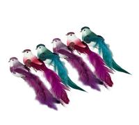 Glitter Birds Artificial Foam Feather Bird Christmas Tree Clip on Bird for Christmas trees wreaths and wedding decorations