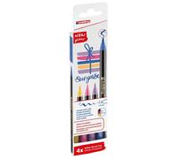 Glitter Brush Tip Pen 4 Colors Top Quality