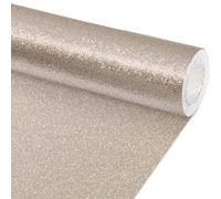 Glitter Bulletin Board Paper Roll Sparkle Wrapping Paper Bulletin Board Decor Glitter Poster Gift Wrapping DIY Art Crafts Wallpaper Background for Home Office Classroom Decor 17"x20ft, Champagne Gold