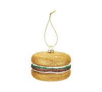 Glitter Burger Bauble Christmas Novelty Decoration