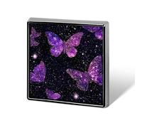Glitter Butterfly Galaxy Printed Brooch Pins Badge Button Tie Lapel Backpack Pin Decoration for Women Men