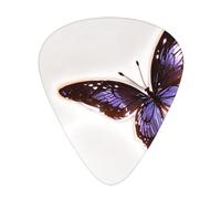 Glitter Butterfly Printed pick set - 12 pieces, thin, medium and thick guitar picks, suitable for guitar, bass, electric guitar and ukulele