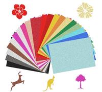 Glitter Cardstock 40 Sheets A4 Glitter Paper, 20 Colors 250gsm Card Stock No-Shed, Premium Sparkle Shiny Cardstock for Card Making, DIY Crafts, Scrapbooking, Cricut, Wedding Birthday Party Decor