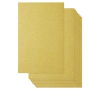 Glitter Cardstock Paper - 24-Pack Gold Glitter Paper for DIY Craft Projects Birthday Party Decorations Scrapbook Double-Sided 250GSM 8 x 12 inches