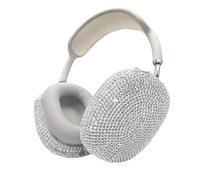 Glitter Case for Airpods Max, Bling Rhinestone Encrusted Apple Headphone Cover Design,Sparkling Cute Airpod pro max Ear Covers Protective Accessories