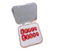 Glitter Cat Eye False Nails 10 Pieces Press on Nails Short Fake Nails Shiny French Fake Nails Stick-on Nail Art False Nails Stickers False Nails for Women and Girls