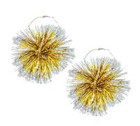 Glitter Christmas Firework Drop Earring Christmas Gingerbread Man Snowman Candy Cane Firework Dangle Earring Christmas Xmas Party for Women, Zinc, No Gemstone