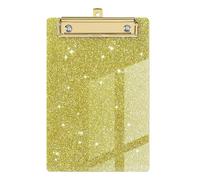 Glitter Clipboard - Acrylic Glitter Standard Size Clipboards with Gold Clip | Letter Size Light Portable Chic Low Profile Glitter Clipboard for Classroom, School & Nursing | Clipboards