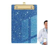 Glitter Clipboard - Pro | Gold Clip - Porte-Bloc À Paillettes Chic Format Lettre Avec Clip Doré Pour Infirmières Et École | Carpeta Con Pinza Brillante | Portablocco Glitter | 2026 Pro | School | Nurs