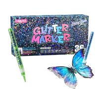 Glitter Colouring Pens, Quick Drying Colouring Pens, DIY Craft Pens for Cards & Scrapbooking, for Children, Teenagers, Students, Teachers, Crafters, Home Office, School, Greeting Cards, Journaling