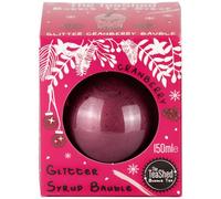 Glitter Cranberry Bubble Tea Fruit Syrup Bauble | Perfect for Christmas |150ml 5 Servings | Use with popping boba juice pearls | Vegan | By THE TEASHED
