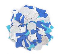 Glitter Dancing Queen Party Decorations, Mamma Mia Bachelorette Party Decorations Disco Ball Confetti for Birthday Bridal Shower Wedding, 200 Pieces, Blue Bell Bottoms and Boots with Stars and Circles
