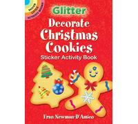 Glitter Decorate Christmas Cookies Sticker Activity Book