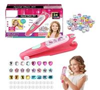 Glitter Diamond Styling Tools Hair Gemstone Styling Set to Light Up Girls, Bling Bling Hairs Gems, Hairs Gem Stamper with Reusable Shining Diamonds, No Heat Required Accessories (1PC)