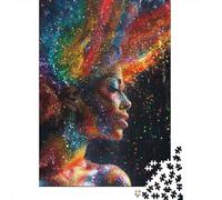 Glitter Diva 1000-Piece Puzzle for Adults, 38x26cm/1000pcs, White Pieces for Organised Sorting; Easy to Revisit Throughout The Week