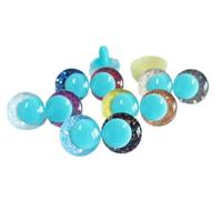 Glitter Doll Eyes 10Pcs 25/30mm | Glitter Mixed-color Finish, Secure Washer Lock, Plush/doll/animal Making Use