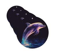 glitter dolphin Car Air Fresheners Cards 4 Pcs Hanging Fragrance Scented Cards Long-Lasting Car Aromatherapy Tablets for Wardrobe Bathroom Car Interior Mirror Pendant Gifts