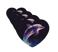 glitter dolphin Car Air Fresheners Cards 4 Pcs Hanging Fragrance Scented Cards Long-Lasting Car Aromatherapy Tablets for Wardrobe Bathroom Car Interior Mirror Pendant Gifts