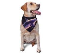 Glitter Dolphin Dog Bandana Pet Scarf Accessories for Small Medium Dogs Cats Photo Prop, Triangle Pet Bandanas Adjustable Puppy Bib Washable Dog Kerchief Puppy Neckerchief