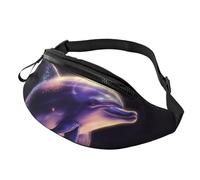 glitter dolphin Fanny Pack for Men Women Crossbody Waist Bag Waterproof Sports Belt Bag Outdoor Hip Pack