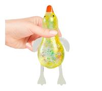 Glitter Duck Squeeze Toy, Duck Sugar Stress Ball Squishy Toys, Soft Novelty Glitter Ducks Squishy, Rebounding Sensory Stretchy Squeezes Toys Fidget Toy, Stress Relief Plaything & Kids Party Bag