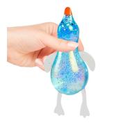 Glitter Duck Squeeze Toy, Duck Sugar Stress Ball Squishy Toys, Soft Novelty Glitter Ducks Squishy, Rebounding Sensory Stretchy Squeezes Toys Fidget Toy, Stress Relief Plaything & Kids Party Bag