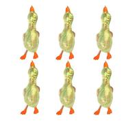 Glitter Duck Squishy Sugar Stress Ball, Soft Duck Stress Relief Sugar Ball Squishy Ultra Squishy and Moldable Slow Rise Relaxing Sensory Fidget Stress for Anxiety Relief (6PCS G)