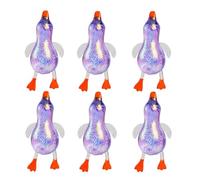 Glitter Duck Squishy Sugar Stress Ball, Soft Duck Stress Relief Sugar Ball Squishy Ultra Squishy and Moldable Slow Rise Relaxing Sensory Fidget Stress for Anxiety Relief (6PCS C)