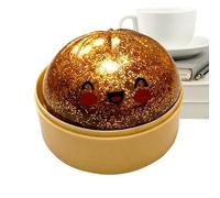 Glitter Dumpling,Anti-Stress Fidget - Bun Shape Pinch Toy,for Kids Teens Adults Travel Studying Working Home Office Classroom Car Ride