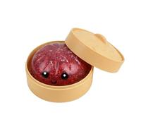 Glitter Dumpling, Glitter Dumpling Squeeze Box, Steamed Stuffed Bao Bun Stress Balls For Adults,Kinesthetic Approach Soft Squeeze Toys Sensory Fidget Toy For nervousness & ADHD - Cute Fake Food