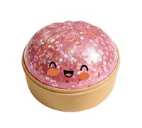 Glitter Dumpling, Portable, 7x9.5cm, Dumplings Squeeze Sensory Toy, Squeezable Steamed Bun Toy, Lightweight, for Relaxation, Focus, Office, Study, Travel, Kids