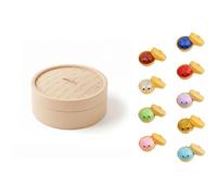 Glitter Dumpling Squishy 1/2/4 Pack, Couple Unboxing Challenge Set Regular & Glitter Bao Bun Fidget Toy, Anxiety Relief Easter Gift for Teens Adults Kids (1PCS)