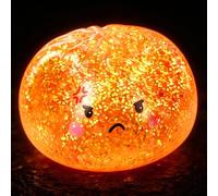 Glitter Dumpling Squishy Fidget Toy, 2026 New Luminous Glow in The Dark Dumplings Squishy Toy with Mystery Box, Cute Stress Relief Sensory Toys with Angry Face, Party Favors for Adults