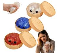 Glitter Dumpling Squishy Stress Ball, 2026 New Glitter Dumpling 3 Pack, Jumbo Slow Rise Squishy Dumplings for Adults, Anxiety Relief Sensory Fidget (#a)