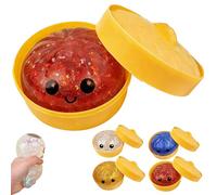 Glitter Dumpling Squishy Toy, Cute Dumplings Squishiest with Steamer Box, Rainbow Mystery Squishies Bun, Soft Squeeze Decompression Dough for Adults Teens & Kids (d)