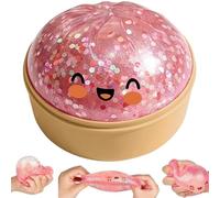 Glitter Dumpling Squishy Toy, Giant Mystery Dumplings Squishy Fidget Toys, Bao Bun Squishies Sensory Toys Stress Balls for Kids Adults Autism Adhd, Squeeze Fidgets for Anxiety Relief