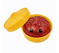 Glitter Dumpling Squishy Toy with Steamer - Jumbo Squeeze Stress Ball Fidget, Rebound Sensory Dough for Anxiety Relief, Classroom Prizes, Party Favors, Reusable Squeezable Toy for Kids Adults