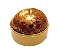 Glitter Dumpling Stress Relief Ball, Bun Shape Pinch Toy & Fidget Tool for Studying, Working, Travel, Home, Office, Classroom, Car Ride, Meditation, Kids, Teens, Adults, Students, Focus, Calm