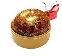 Glitter Dumpling Toy - Stress Relief Ball, Squeeze Bun Shape | Soft Sensory Compression Relaxation Object Design, Aid